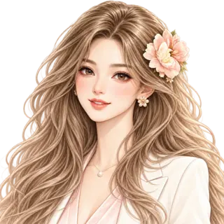 Illustrated portrait of flor, the AI assistant