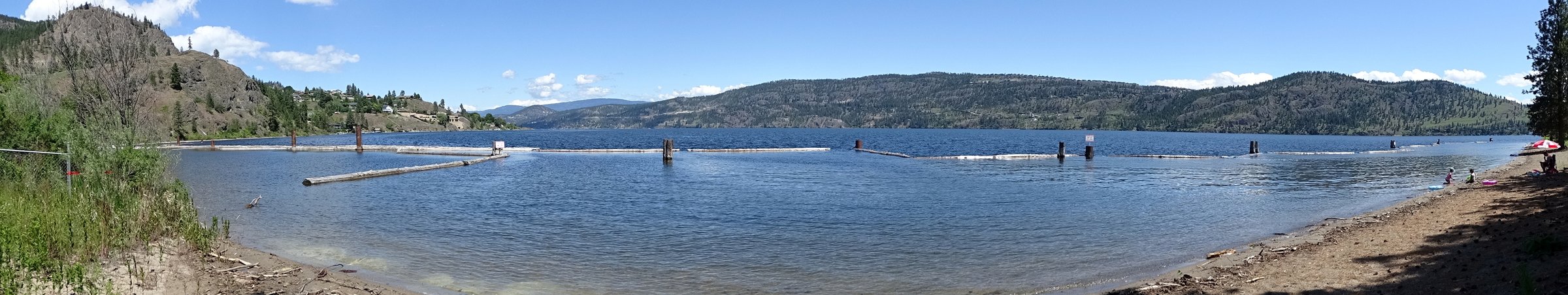 Okanagan Lake and the hills surrounding Kelowna